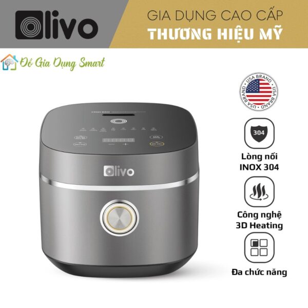 Nồi Cơm Điện OLIVO RC86 Titanium